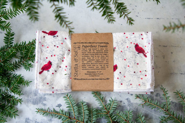 Winter Surprise Prints Washable Paper(less) Towels Refill Pack, Set of 10