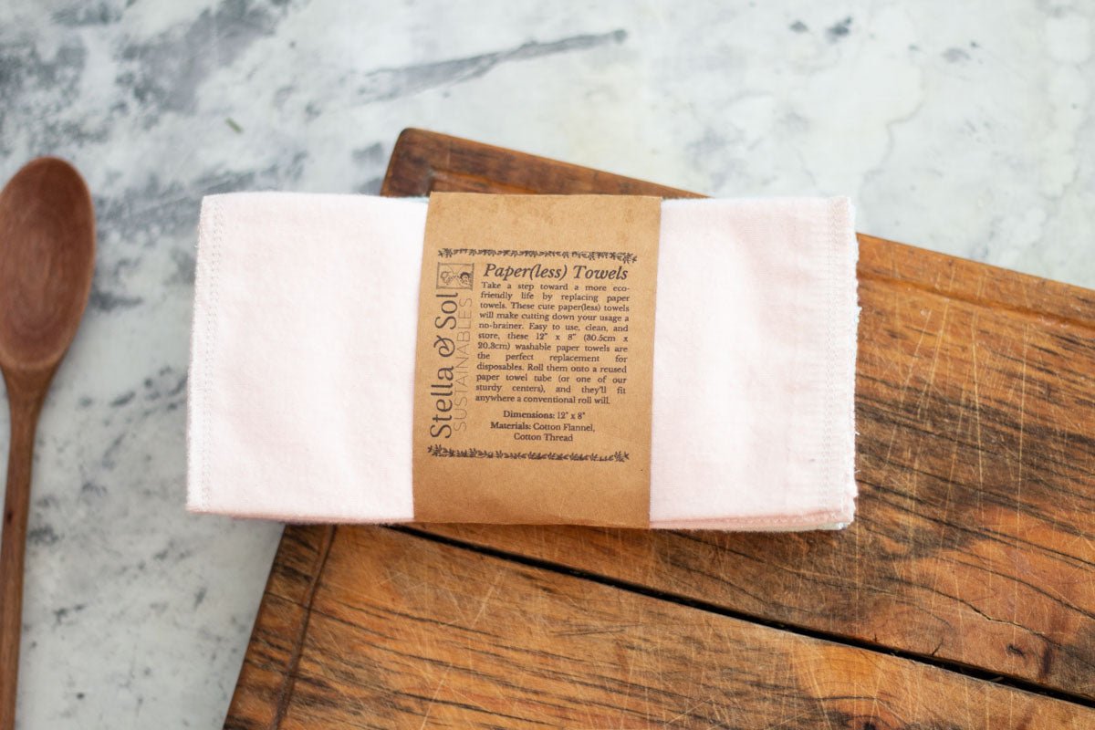Pre-Rolled Reusable Paperless Towels - Leaves Talk